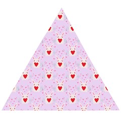 Easter Easter Bunny Hearts Seamless Tile Cute Wooden Puzzle Triangle