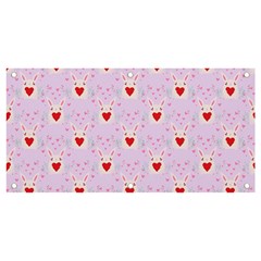 Easter Easter Bunny Hearts Seamless Tile Cute Banner And Sign 4  X 2  by 99art