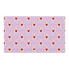 Easter Easter Bunny Hearts Seamless Tile Cute Banner And Sign 5  X 3  by 99art