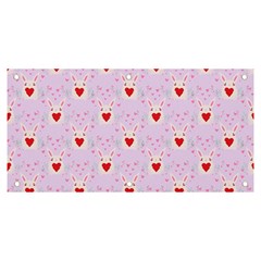 Easter Easter Bunny Hearts Seamless Tile Cute Banner And Sign 6  X 3  by 99art