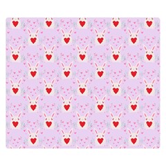 Easter Easter Bunny Hearts Seamless Tile Cute Premium Plush Fleece Blanket (small) by 99art