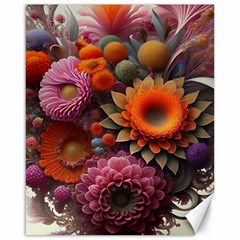 Flowers Flower Blossoms Petals Blooms Canvas 16  X 20  by 99art