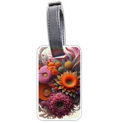 Flowers Flower Blossoms Petals Blooms Luggage Tag (one Side) by 99art