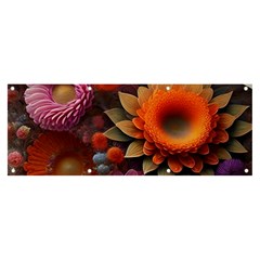 Flowers Flower Blossoms Petals Blooms Banner And Sign 8  X 3  by 99art