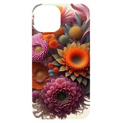 Flowers Flower Blossoms Petals Blooms Iphone 14 Black Uv Print Case