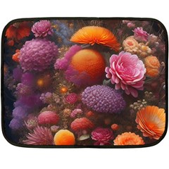 Flowers Blossoms Petals Blooms Fleece Blanket (mini) by 99art