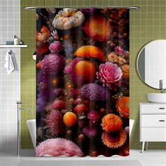 Flowers Blossoms Petals Blooms Shower Curtain 48  X 72  (small)  by 99art