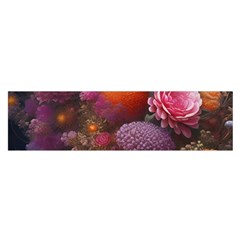 Flowers Blossoms Petals Blooms Oblong Satin Scarf (16  X 60 ) by 99art