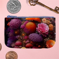 Flowers Blossoms Petals Blooms Large Coin Purse by 99art