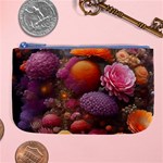 Flowers Blossoms Petals Blooms Large Coin Purse Front