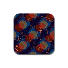 Background Graphic Beautiful Rubber Square Coaster (4 Pack) by 99art