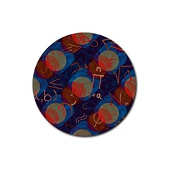 Background Graphic Beautiful Rubber Coaster (round) by 99art