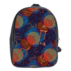 Background Graphic Beautiful School Bag (xl) by 99art