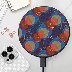 Background Graphic Beautiful Wireless Fast Charger(black) by 99art