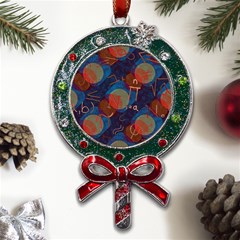 Background Graphic Beautiful Metal X mas Lollipop With Crystal Ornament by 99art