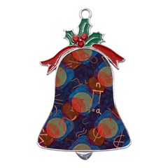 Background Graphic Beautiful Metal Holly Leaf Bell Ornament by 99art