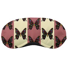 Butterflies Pink Old Ancient Texture Decorative Sleeping Mask by 99art