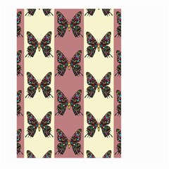 Butterflies Pink Old Ancient Texture Decorative Large Garden Flag (two Sides) by 99art