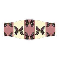 Butterflies Pink Old Ancient Texture Decorative Stretchable Headband by 99art