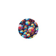 Pattern Seamless Balls Colorful Rainbow Colors 1  Mini Buttons by 99art