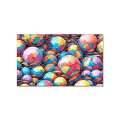 Pattern Seamless Balls Colorful Rainbow Colors Sticker (rectangular) by 99art