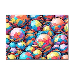 Pattern Seamless Balls Colorful Rainbow Colors Sticker A4 (100 Pack) by 99art