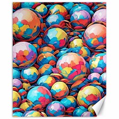 Pattern Seamless Balls Colorful Rainbow Colors Canvas 16  X 20  by 99art