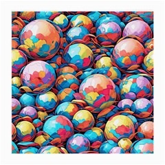 Pattern Seamless Balls Colorful Rainbow Colors Medium Glasses Cloth (2 Sides) by 99art