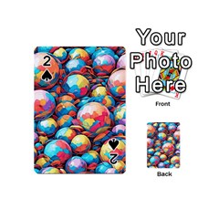 Pattern Seamless Balls Colorful Rainbow Colors Playing Cards 54 Designs (mini) by 99art