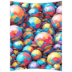 Pattern Seamless Balls Colorful Rainbow Colors Back Support Cushion by 99art