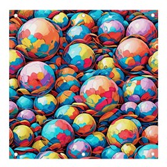 Pattern Seamless Balls Colorful Rainbow Colors Banner And Sign 4  X 4  by 99art