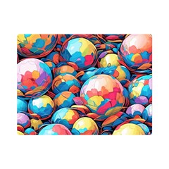 Pattern Seamless Balls Colorful Rainbow Colors Premium Plush Fleece Blanket (mini) by 99art