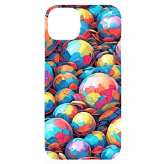 Pattern Seamless Balls Colorful Rainbow Colors Iphone 14 Plus Black Uv Print Case