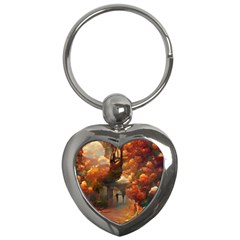 Collage Art Ai Wow Awesome Key Chain (heart) by 99art