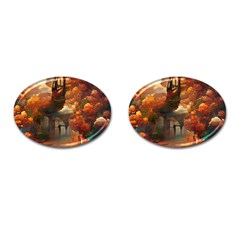 Collage Art Ai Wow Awesome Cufflinks (oval) by 99art