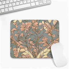 Art Nouveau Vintage Retro Pattern Floral Small Mousepad by 99art