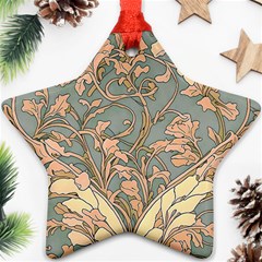 Art Nouveau Vintage Retro Pattern Floral Ornament (star)