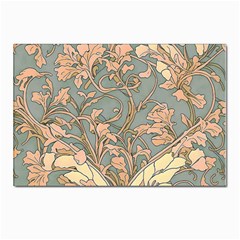 Art Nouveau Vintage Retro Pattern Floral Postcard 4 x 6  (pkg Of 10) by 99art