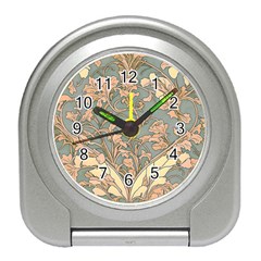 Art Nouveau Vintage Retro Pattern Floral Travel Alarm Clock by 99art