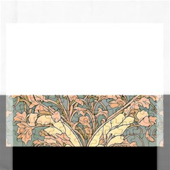 Art Nouveau Vintage Retro Pattern Floral Rectangular Jigsaw Puzzl by 99art