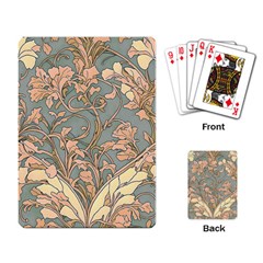 Art Nouveau Vintage Retro Pattern Floral Playing Cards Single Design (rectangle)