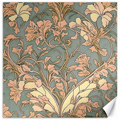 Art Nouveau Vintage Retro Pattern Floral Canvas 12  X 12  by 99art