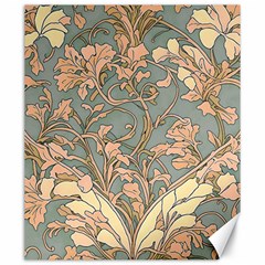 Art Nouveau Vintage Retro Pattern Floral Canvas 20  X 24 