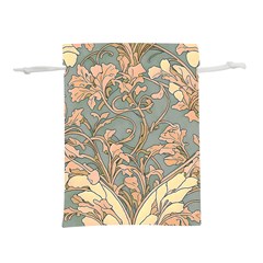 Art Nouveau Vintage Retro Pattern Floral Lightweight Drawstring Pouch (s) by 99art