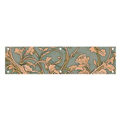 Art Nouveau Vintage Retro Pattern Floral Banner And Sign 4  X 1  by 99art