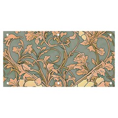 Art Nouveau Vintage Retro Pattern Floral Banner And Sign 6  X 3  by 99art