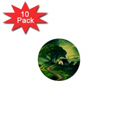 Landscape Scenery Nature Artwork 1  Mini Buttons (10 Pack)  by 99art