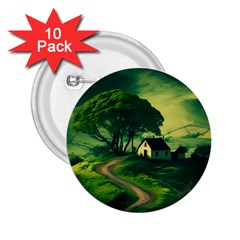 Landscape Scenery Nature Artwork 2 25  Buttons (10 Pack)  by 99art