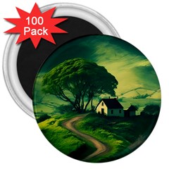 Landscape Scenery Nature Artwork 3  Magnets (100 Pack) by 99art