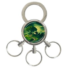 Landscape Scenery Nature Artwork 3-ring Key Chain by 99art